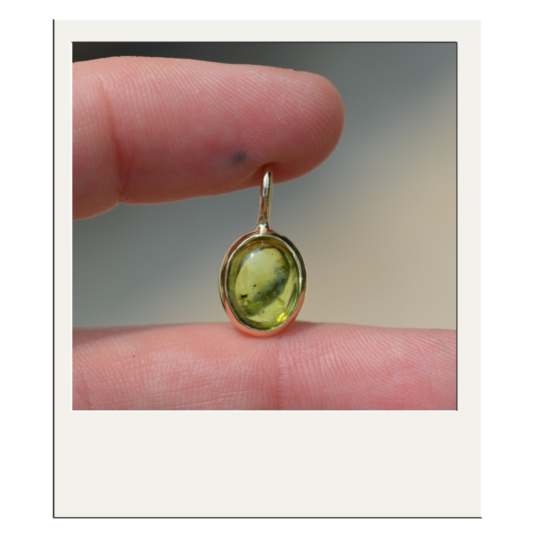 Gold Peridot Pendant I
