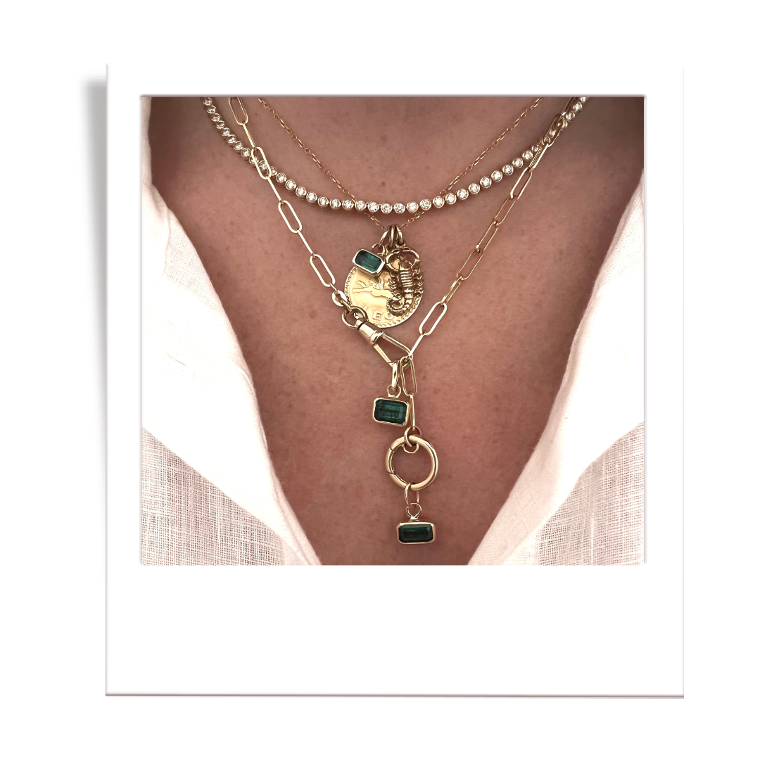 Teal Tourmaline Pendant