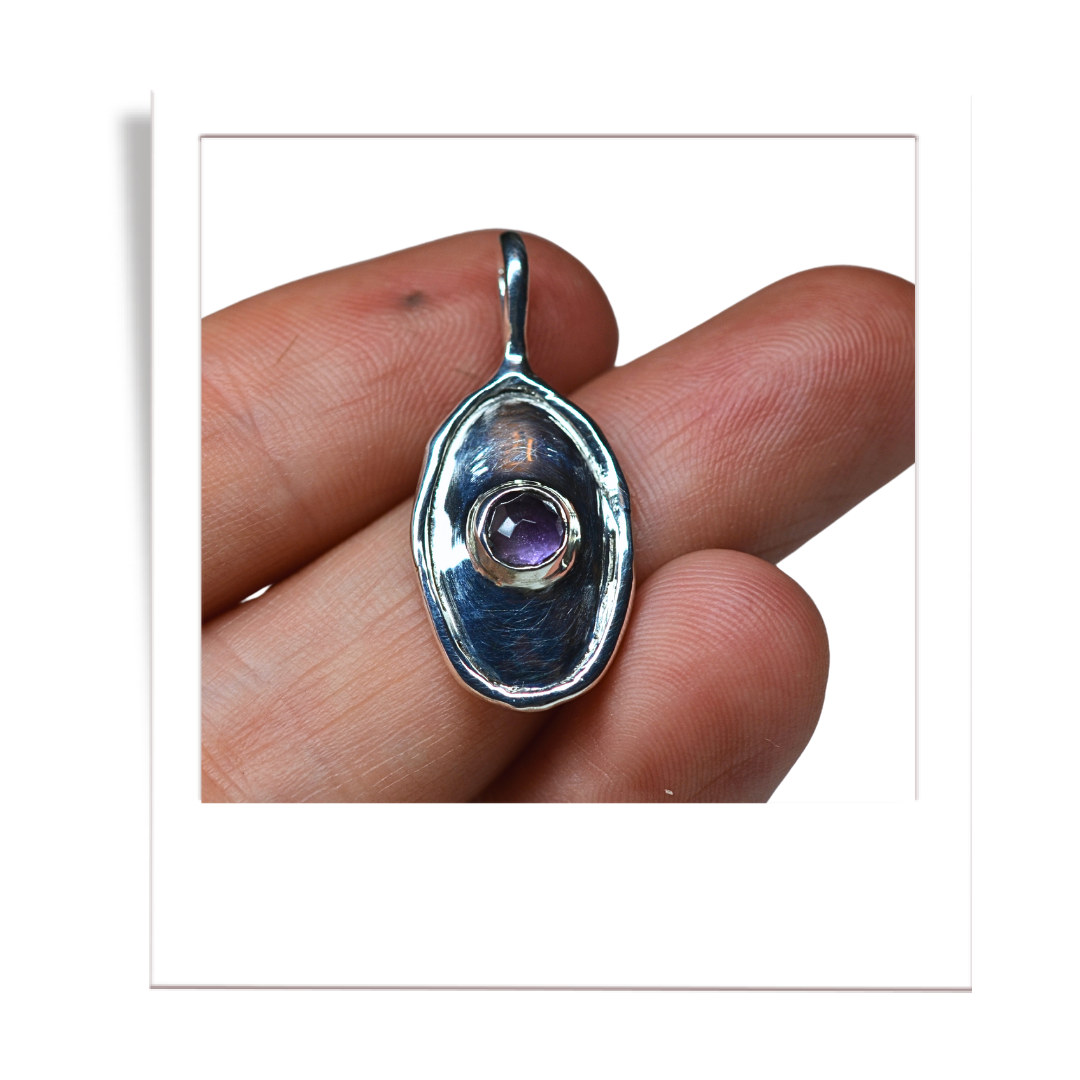 Amethyst Oval Pendant