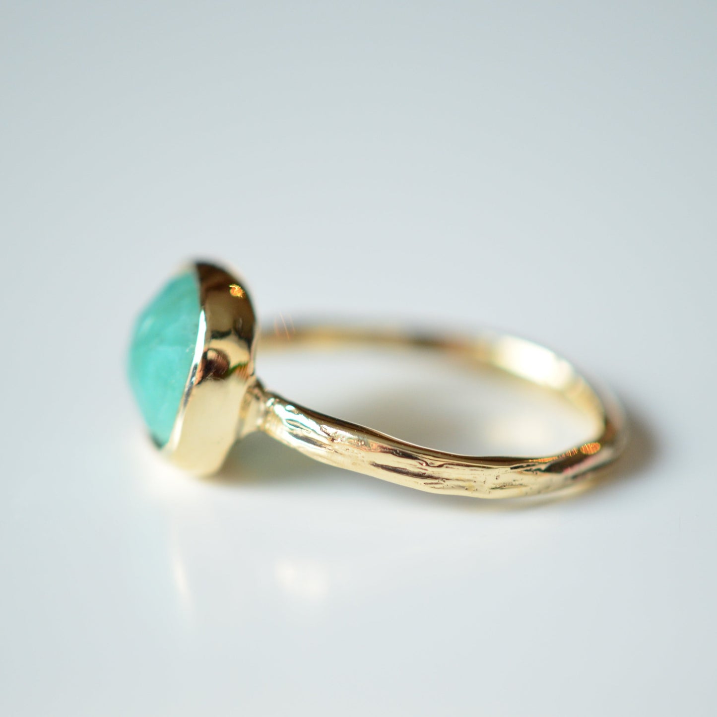 Rustic Emerald Ring
