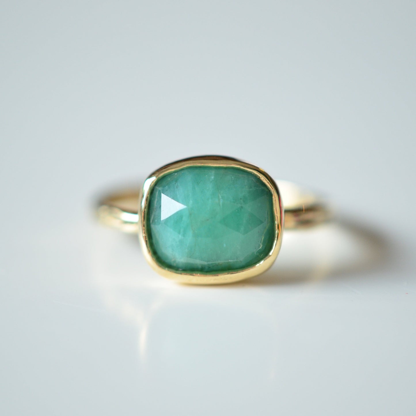 Rustic Emerald Ring