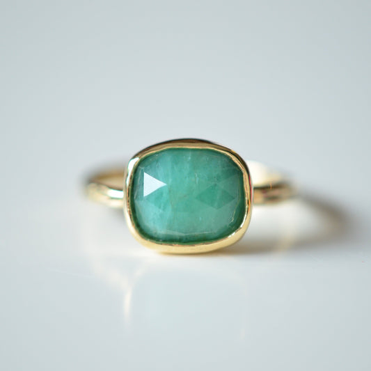 Rustic Emerald Ring