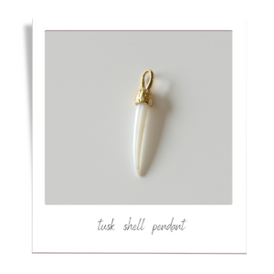 tusk shell pendant
