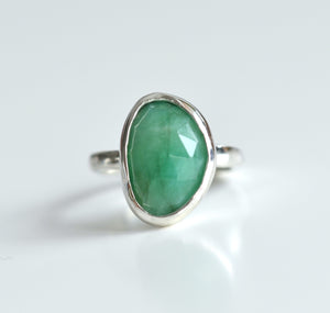 Rustic Emerald Ring