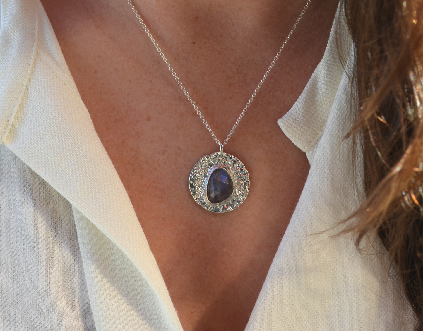 labradorite medallion